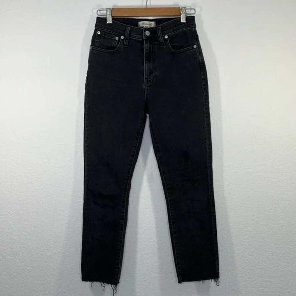 Madewell The High-Rise Slim‎ Boyjean in Lunar Wash size 24